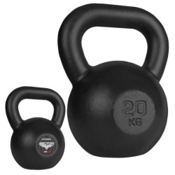 KETTLEBELL OBCIĄŻENIE ŻELIWNE 20kg CZARNY H0041