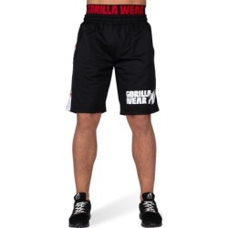 California Mesh Shorts - krótkie spodenki treningowe Gorilla Wear Czarno/Czerwone