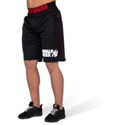 California Mesh Shorts - krótkie spodenki treningowe Gorilla Wear Czarno/Czerwone