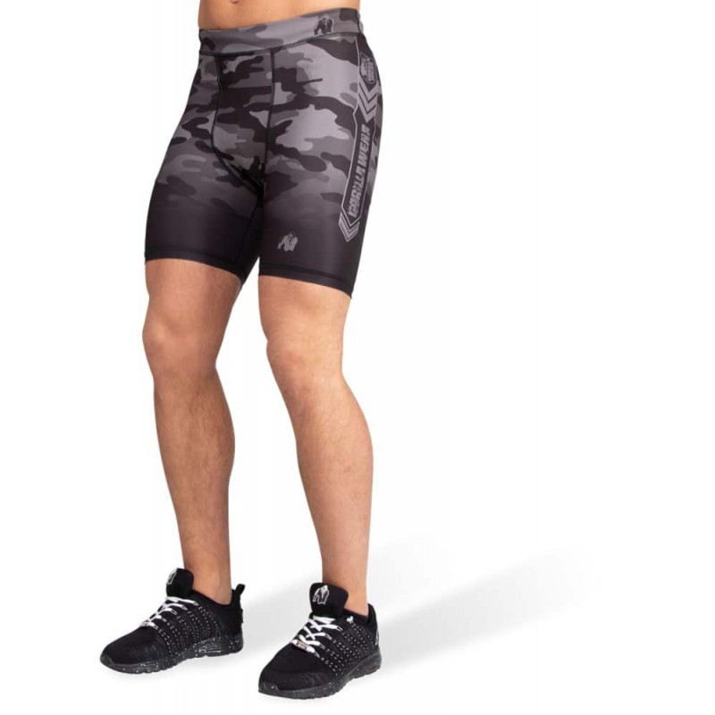 Franklin Shorts - spodenki treningowe Gorilla Wear czarno/szare camo