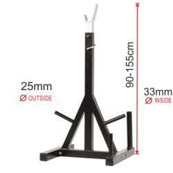 BELTOR HRD SYSTEM LINE REGULOWANE STOJAKI POD SZTANGĘ 50 mm Z MIEJSCEM NA OBCIĄŻENIA I GRYFY H0141