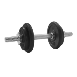 BELTOR HANTLA ŻELIWNA - CAST IRON DUMBBELL CZARNA-BLACK 10kg/28mm P0071