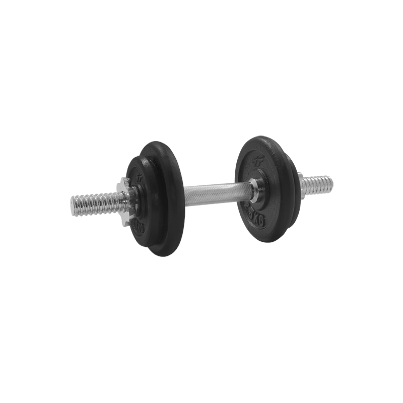 BELTOR HANTLA ŻELIWNA - CAST IRON DUMBBELL CZARNA-BLACK 10kg/28mm P0071