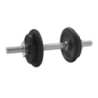 BELTOR HANTLA ŻELIWNA - CAST IRON DUMBBELL CZARNA-BLACK 10kg/28mm P0071