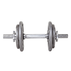 BELTOR HANTLA ŻELIWNA - CAST IRON DUMBBELL SZARA-HAMMERTONE 10kg / 28mm P0134