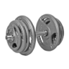 BELTOR HANTLA ŻELIWNA - CAST IRON DUMBBELL SZARA-HAMMERTONE 25kg / 28mm P0137