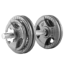 BELTOR HANTLA ŻELIWNA - CAST IRON DUMBBELL SZARA-HAMMERTONE 15kg / 28mm P0135