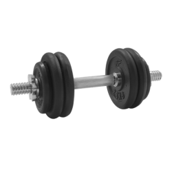 BELTOR HANTLA ŻELIWNA - CAST IRON DUMBBELL CZARNA-BLACK 15kg / 28mm P0072