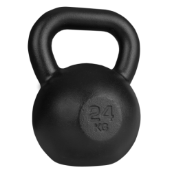 KETTLEBELL OBCIĄŻENIE ŻELIWNE 24kg PLATINUM FITNESS CZARNY P0199