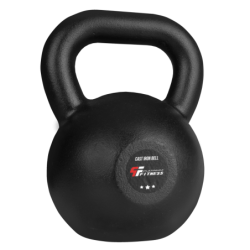 KETTLEBELL OBCIĄŻENIE ŻELIWNE 24kg PLATINUM FITNESS CZARNY P0199