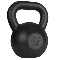 KETTLEBELL OBCIĄŻENIE ŻELIWNE 20kg PLATINUM FITNESS CZARNY P0198