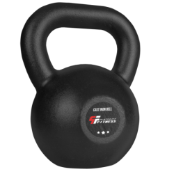 KETTLEBELL OBCIĄŻENIE ŻELIWNE 20kg PLATINUM FITNESS CZARNY P0198