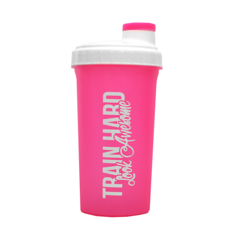 BELTOR SHAKER 700 ml "TRAIN HARD LOOK AWESOME 2" - rózowy B1200